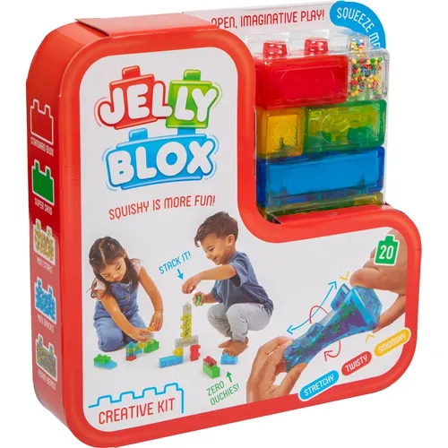 Goliath Toys Jelly Blox - Farbenfrohe Bausteine für Kleinkinder - Kleinkindspielzeug, flexible und weiche Bausteine, die die Kreativität fördern und sicher für kleine Hände sind.