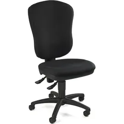 Topstar Bürostuhl Point 80 8180 G20 schwarz - Ergonomischer Bürostuhl mit Muldensitz und Beckenstütze, ideal für 4 Stunden Sitzdauer. Extra hohe Rückenlehne unterstützt die Wirbelsäule, gefertigt in Deutschland.