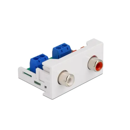 Delock Easy 45 Modul 2 x Cinch Buchse 22,5 x 45 mm