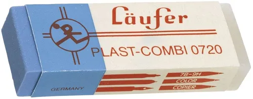 Radierer Plast-COMBI 65x21x12mm, 1 St.
