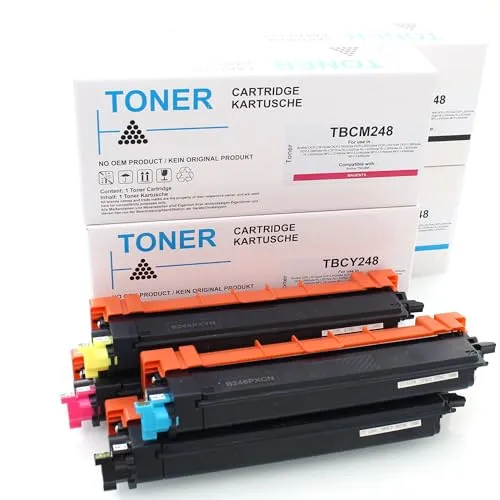 ABC Kompatibles Set 4X Toner für Brother TN248 von ABC