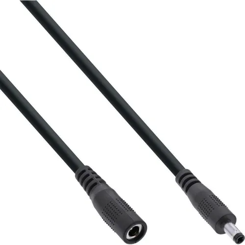 InLine DC Verlängerungskabel 4,0x1,7mm AWG18 schwarz 1m