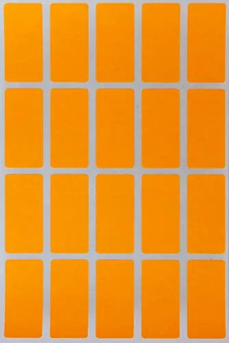 Etiketten Orange 40 mm x 19 mm Aufkleber