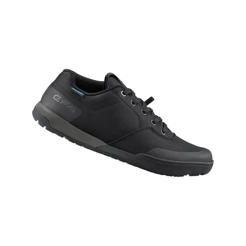 Shimano Offroad-Fahrradschuhe GF400 - Black - Fahrradschuhe mit ULTREAD GF Gummisohle für perfekten Pedalgrip und Schutz. Atmungsaktives Obermaterial und komfortable Schnürung für optimalen Halt beim Fahren.