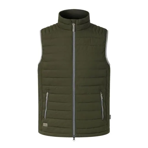 Blue Wave Herren Steppweste Michel - Trendige Weste mit Stehkragen in Oliv, Größe L - MODERNE STEPPWESTE FÜR HERREN - Diese elegante Weste vereint Stil und Funktionalität, perfekt für modebewusste Männer. FLEXIBLER 2-WEGE-REISSVERSCHLUSS sorgt für Bewegungsfreiheit und Komfort im Alltag.