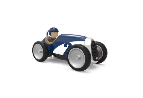 Baghera Modellauto Baghera Modellauto Rennwagen klein blau – 18x10x9cm - ab 12 Monate, (1-tlg)