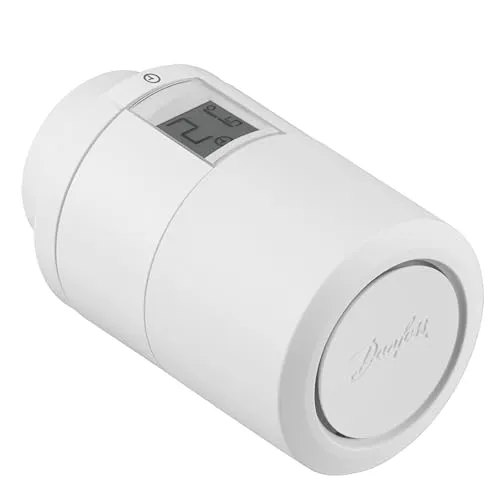 Danfoss Smart Heizkörperthermostat ECO 014G1115 - Thermostat mit Bluetooth-Technologie für einfache Temperatursteuerung per Smartphone. Spart bis zu 30 % Energie und bietet zahlreiche Funktionen für maximalen Komfort.