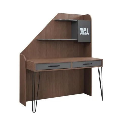 Braun Schreibtisch Designer Jugendzimmer Top-Qualität Möbel Holz Luxus Tische