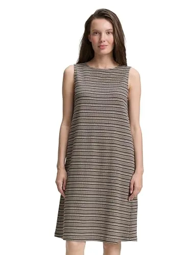 TOM TAILOR Damen Kleid – Ärmelloses Jerseykleid in schwarz von Tom Tailor