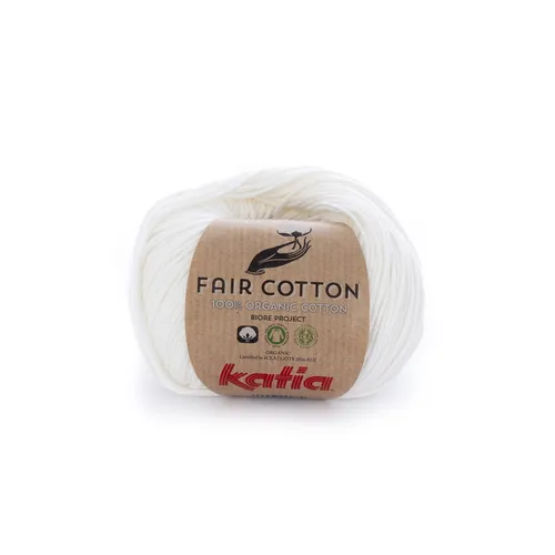FAIR COTTON von Katia - CRUDO (3) - 50 g / ca. 155 m Wolle