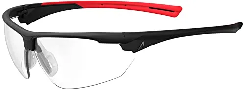 ACE-Instruments Schutzbrille Evo, klar, Bügelbrille, schwarz-rot