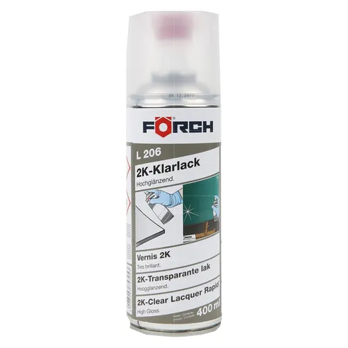 FOERCH L206 2K-KLARLACK 0.4 LTR HOCHGLAENZEND Reparaturlack Wetterschutz