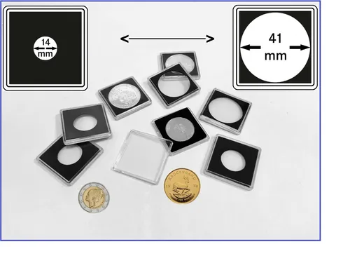 Leuchtturm 330443 Quadrum Münzkapseln Münzenkapseln coin capsules 30 mm 1 x