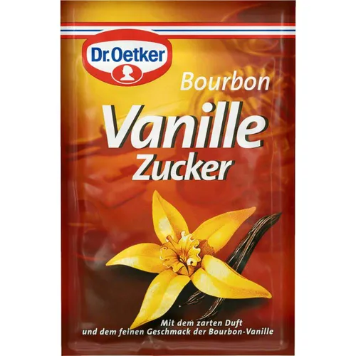 Dr. Oetker NATÜRLich Bourbon Vanillezucker 3x8g – Aromatischer Vanillezucker für süße Kreationen