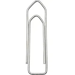 Viking Büroklammern Roof 30 mm Silber 100 Stück von Viking