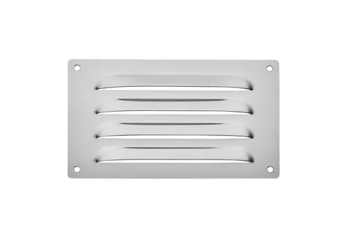 SO-TECH® Lüftungsgitter Belüftungsgitter Edelstahl SS304 gebürstet aufschraubbar (1 St), 165 x 100 mm