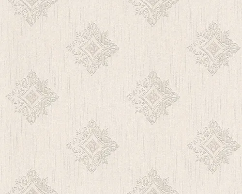 Architects Paper Tessuto 2 Barock Tapete, creme, grau - Elegante Barock Tapete in creme und grau, ideal für stilvolle Wohnräume. Verleihen Sie Ihren Wänden einen Hauch von Luxus mit dieser hochwertigen Textiltapete.