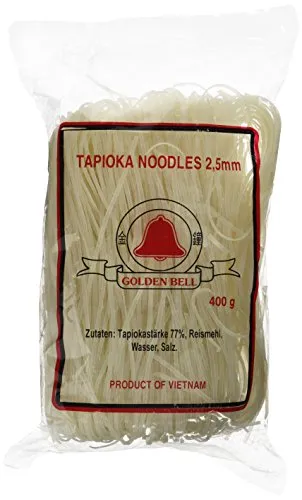 Golden Bell Tapioka Reisnudeln 2,5mm (Huû tieáu nam vang) (1 x 400 g)