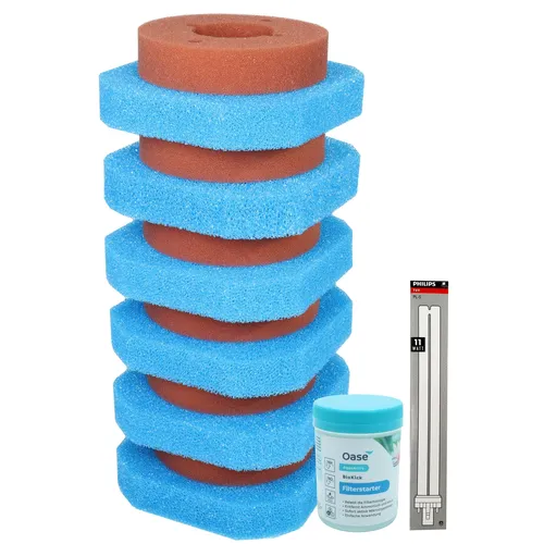 Oase Wartungspaket Oase Filtoclear 15000 - Schwammset + Lampe + Filterstarter