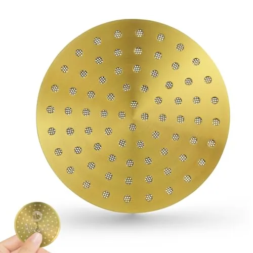 NOTSEK Puck Screen 51mm, 0,8mm Dicke Espresso Sieb mit Titanbeschichtung, 304 Edelstahl Kaffee Siebträger sieb für 51mm Siebträger Filterkorb (Gold)