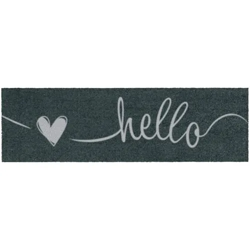 MOCAVI Mat Fußmatte Schuhparkplatz 30x100 cm - waschbar, rutschfester Gummi und ideal für Allergiker und Tierhaushalte