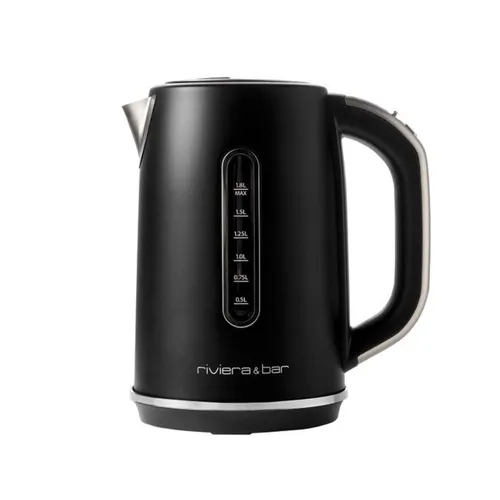 Riviera & Bar Kabelloser Wasserkocher 1,8 l 2200 W Schwarz Satinierte Oberfläche