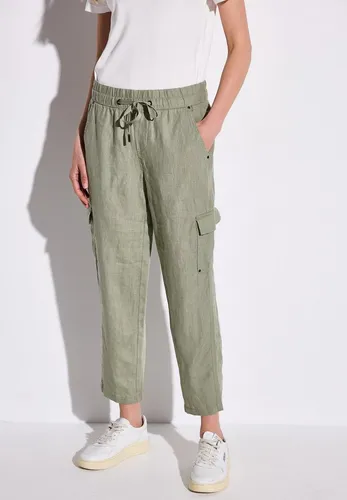 STREET ONE Damen A378741 Leinenhose im Cargo-Look von Street One