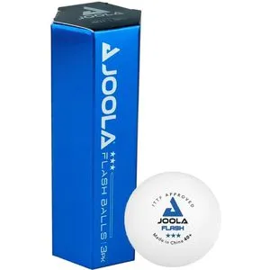 Joola Tischtennisbälle Flash*** 40+, 3-Sterne Qualität, ITTF Zulassung, weiß, 3 Stück