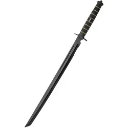 Blackout Combat Schwert mit Nylonscheide - Kostüme für Sammler und Fans, mit scharfer Tantoklinge aus rostfreiem Edelstahl und strapazierfähiger Nylonscheide für authentische USMC-Optik.