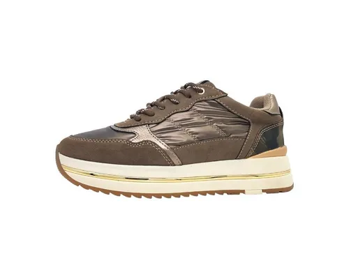 MUSTANG Damen Sneaker Braun in Größe EUR 39 - Damen-Sneaker mit flachem Absatz, ideal für den Alltag, bequem und stylisch für jeden Anlass.