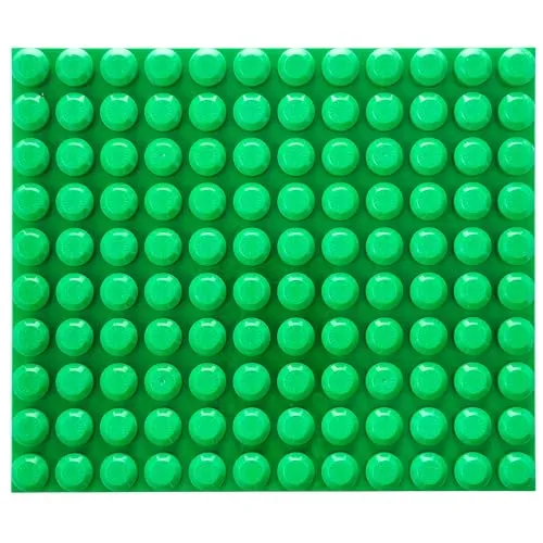 Strictly Briks Spielzeugbaustein, Anfängersteine, stapelbare Grundplatten, große Stifte, kompatibel mit Allen großen Marken, grün, 1 Stück, 12,5 x 15 Zoll.
