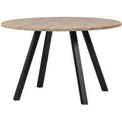 Esstisch Tablo Eiche Rund, 120 cm - Esstisch aus massiver Eiche, ideal für gesellige Runden mit Familie und Freunden, robust und kombinierbar mit verschiedenen Wohnstilen.
