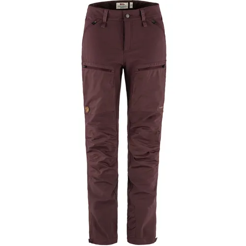Fjällräven Damen Keb Agile Hose (Größe L, rot) - Widerstandsfähige Trekkinghose mit hervorragender Atmungsaktivität und Bewegungsfreiheit, ideal für Outdoor-Abenteuer.