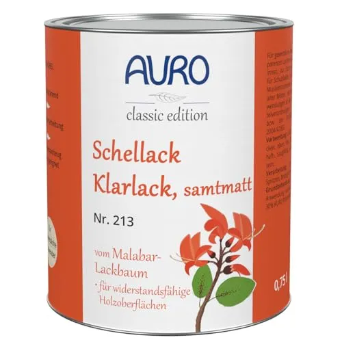 AURO Schellack-Klarlack samtmatt - Nr. 213