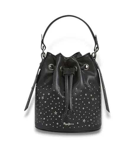 Pepe Jeans Damen Ivy Cluster Bag, Schwarz (Black), Einheitsgröße, Schwarz (Black), Einheitsgröße