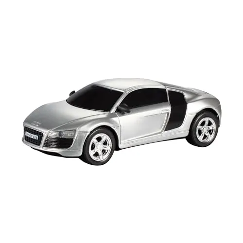 Cartronic Audi R8 Silber (Maßstab 1:43) I Rennauto mit innovativen Stromabnehmern für Extreme Langlebigkeit I Passend für Car-Speed Sets ab 2009