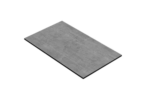 COMPACT | Gastro HPL Tischplatte 130 x 80 cm | Beton in grau von GGMMÖBEL