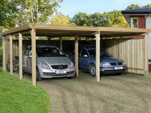 Weka Flachdach-Doppelcarport 618 Gr. 2 von Weka