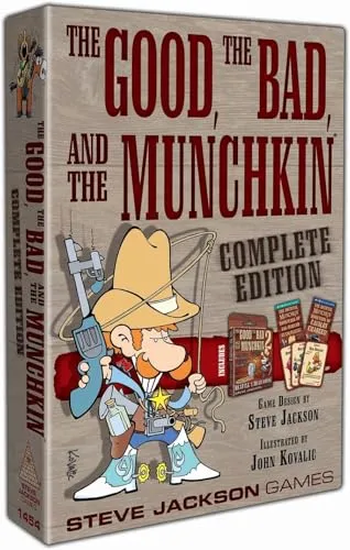 Steve Jackson Games | Munchkin: The Good, The Bad, and The Munchkin Complete Edition | Wild West-Themed Card Game | Fun Party Game for 3 to 6 Players for Ages 10 and Up | English
