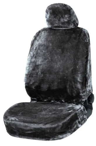 WALSER Sitzschonbezug für VW, MERCEDES-BENZ, AUDI 20091 - Hochwertiger Autositzbezug aus 100% Polyester in anthrazit, schützt Ihre Sitze und verleiht Ihrem Fahrzeug eine stilvolle Note. TÜV-geprüft und ideal für den vorderen Einbau.