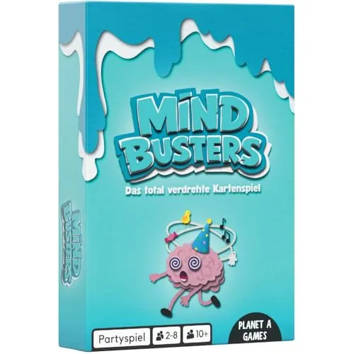 Mind Busters | Lustiges Kartenspiel & Partyspiel | Begriffe erraten, Geräusche und Pantomime erkennen und richtig zuordnen | Gesellschaftsspiel für lustige Spieleabende mit Freunden & Familie