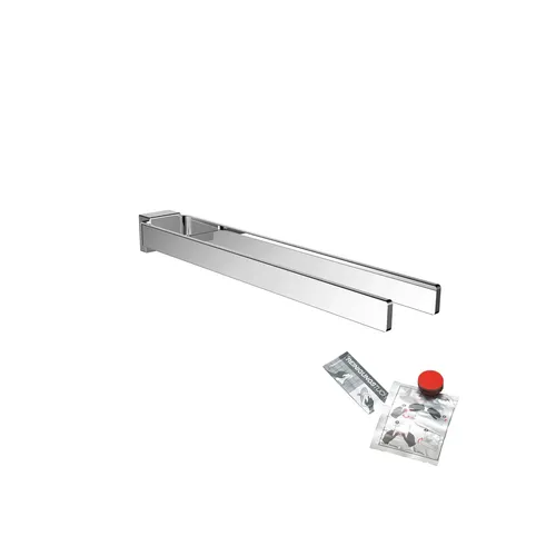 emco cue Handtuchhalter Bundle bestend aus Handtuchhalter 43cm und Klebeset,