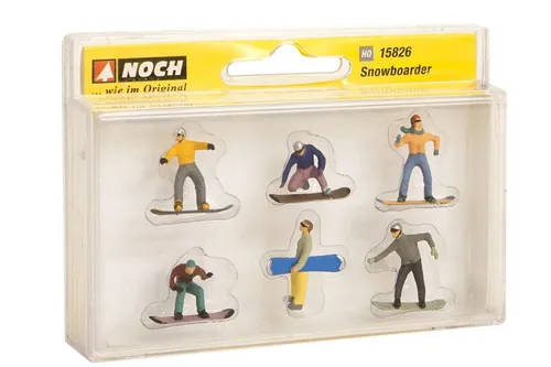 Noch 15826 Snowboarder 1:87 Spur H0 Neu OVP Figuren von NOCH