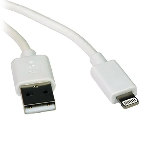 Eaton PowerWare Tripp Lite 3ft Lightning USB Sync/Charge Cable for Apple Iphone / Ipad White 3 - Daten-/Netzkabel - USB männlich zu Lightning männlich - 1 m - weiß (M100-003-WH)