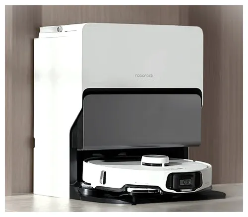 Roborock S8 MaxV Ultra - 2,77 l Kombi Roboter-Staubsauger in Weiß, mit Heißwasser-Moppwäsche und selbstreinigender Station für hygienische Sauberkeit