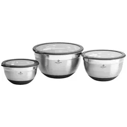 CHEF CUISINE International Aufbewahrungsschüssel EDELSTAHL-SCHÜSSELN 3ER-SET
