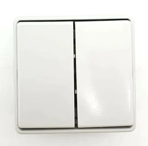 Jung Doppelschalter Serienschalter Aufputz 605 W von Jung