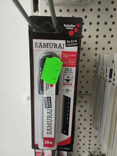 Ersatzklingen Schuller SAMURAI 18 mm Black Edition für Cuttermesser 10