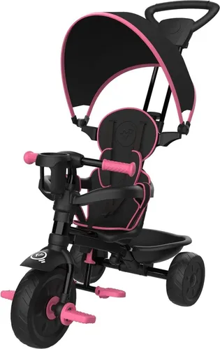Mitwachsendes Kinder-Dreirad 4-in-1 DELUXE Schwarz