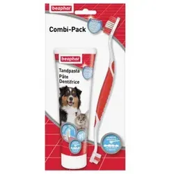 Beaphar Zahnpasta & Zahnbürste für Hund und Katze Combipack